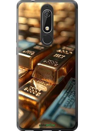 Чехол на nokia 5.1 сияние золота "6104u-1529-10746"
