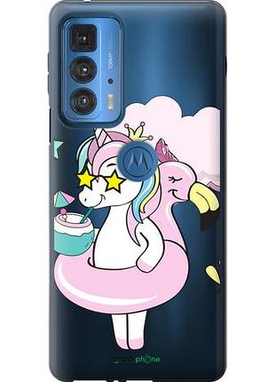 Чехол на motorola edge 20 pro crown unicorn "4660u-2662-10746"