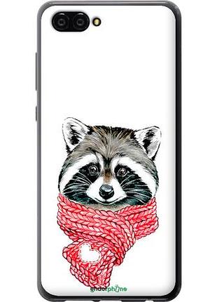 Чехол на huawei nova 2s енот в шарфе "4688u-1388-10746"