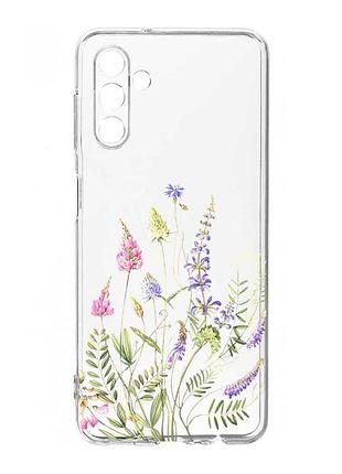 Прозрачный чехол на samsung galaxy a36 5g цветочная идиллия (принт 382)