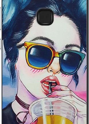 Чохол на huawei p10 lite арт-дівчина в окулярах "3994u-896-10746"