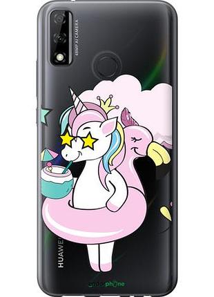 Чехол на huawei y8s crown unicorn "4660u-2027-10746"