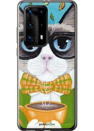 Чехол на huawei p40 pro plus cat&coffee "4053u-1917-10746"