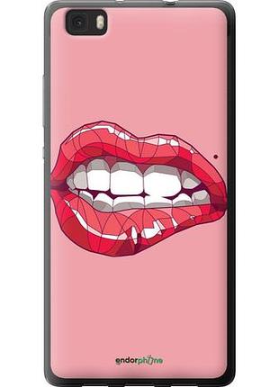Чехол на huawei ascend p8 lite sexy lips "4174u-126-10746"