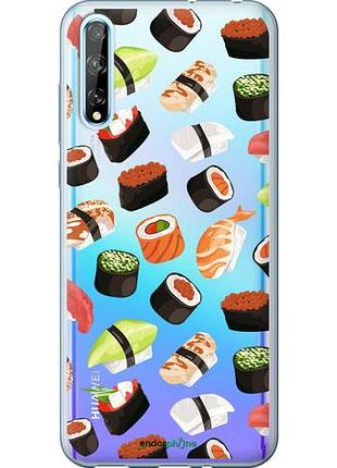 Чехол на huawei p smart s суши "4404u-1813-10746"