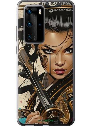 Чехол на huawei p40 pro воительница ветров "6077u-1839-10746"