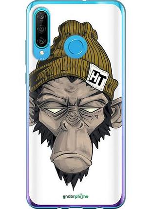 Чехол на huawei p30 lite обезьяна в шапке "4183u-1651-10746"