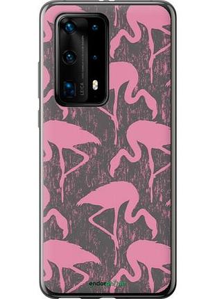 Чехол на huawei p40 pro plus vintage-flamingos "4171u-1917-10746"