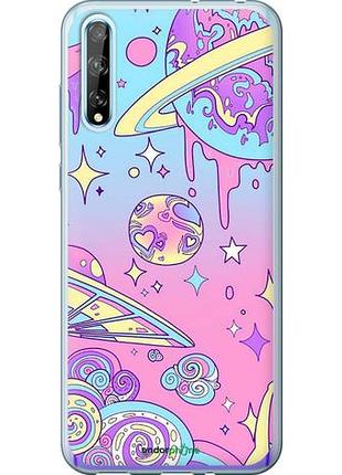 Чехол на huawei p smart s розовая галактика "4146u-1813-10746"