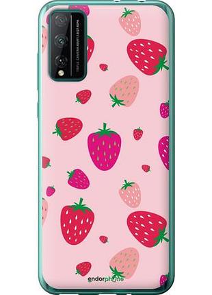 Чехол на huawei honor play 4t pro клубнички "4332u-1914-10746"