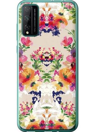 Чехол на huawei honor play 4t pro цветочный узор "1083u-1914-10746"