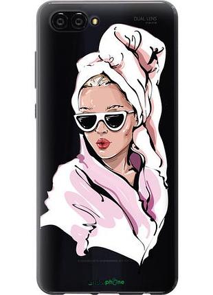 Чехол на huawei nova 2s девушка в очках 2 "4714u-1388-10746"