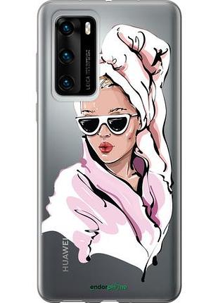 Чохол на huawei p40 дівчина в окулярах 2 "4714u-1840-10746"