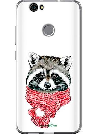 Чехол на huawei nova енот в шарфе "4688u-439-10746"