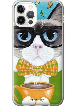 Чехол на iphone 12 cat&coffee "4053u-2053-10746"
