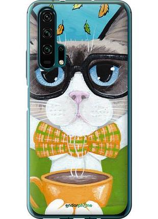 Чехол на huawei honor 20 pro cat&coffee "4053u-1702-10746"