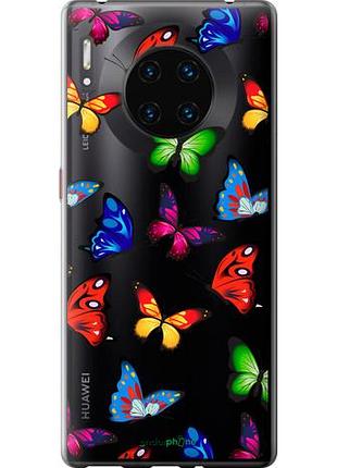 Чехол на huawei mate 30 pro красочные мотыльки "4761u-1796-10746"