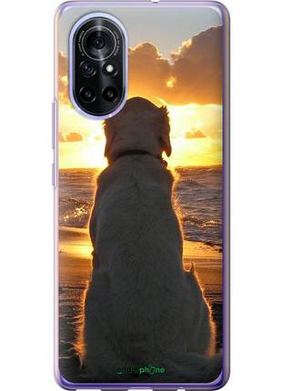 Чохол на huawei nova 8 закат і собака "3966u-2245-10746"