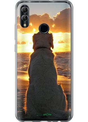 Чехол на huawei honor 10 lite закат и собака "3966u-1618-10746"