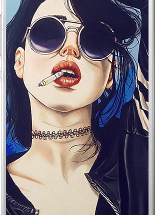 Чехол на huawei ascend p8 девушка на стиле "4151u-123-10746"