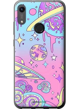 Чехол на huawei honor 8a розовая галактика "4146u-1635-10746"