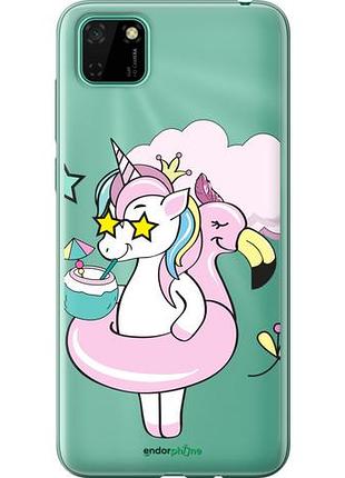 Чехол на huawei y5p crown unicorn "4660u-1936-10746"