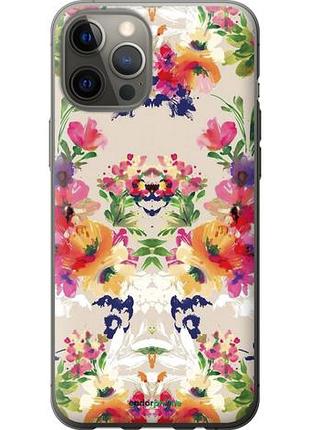 Чехол на iphone 12 pro max цветочный узор "1083u-2054-10746"