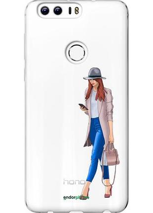 Чехол на huawei honor 8 девушка 1 "4751u-351-10746"