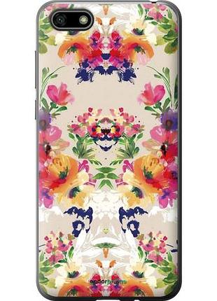Чехол на huawei y5 2018 цветочный узор "1083u-1500-10746"