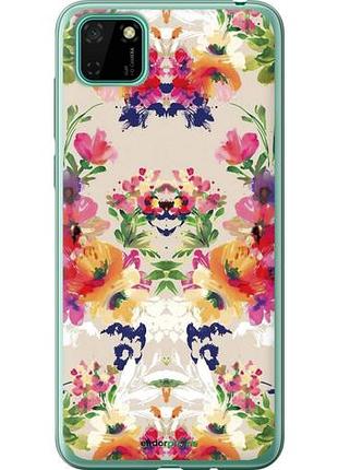 Чехол на huawei y5p цветочный узор "1083u-1936-10746"
