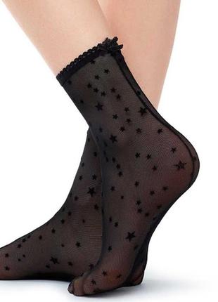 Міцні шкарпетки з микротюли з зірками 💫💫💫