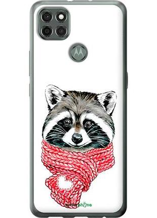 Чехол на motorola g9 power енот в шарфе "4688u-2229-10746"