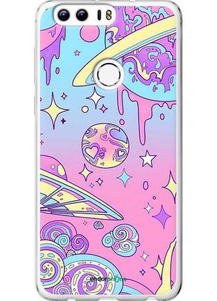Чохол на huawei honor 8 рожева галактика "4146u-351-10746"