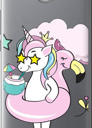 Чехол на huawei y7 2017 crown unicorn "4660u-1019-10746"