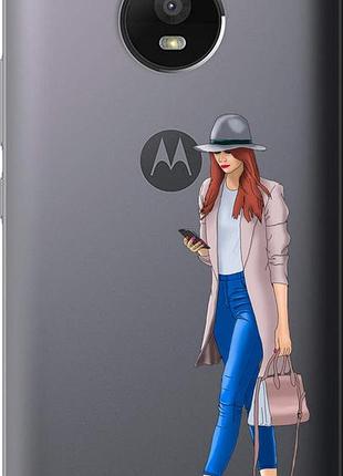 Чехол на motorola moto e4 plus девушка 1 "4751u-1000-10746"