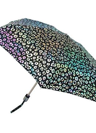 Міні парасолька жіноча fulton l501-041116 tiny-2 iridescent leopard (райдужний леопард)