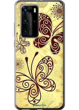 Чехол на huawei p40 pro красивые бабочки "4170u-1839-10746"