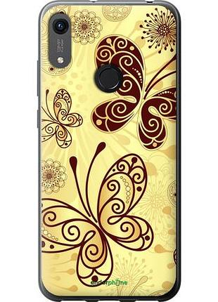 Чехол на huawei honor 8a красивые бабочки "4170u-1635-10746"