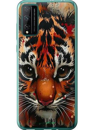 Чехол на huawei honor play 4t pro mini tiger "6052u-1914-10746"