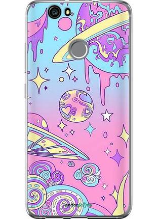 Чехол на huawei nova розовая галактика "4146u-439-10746"