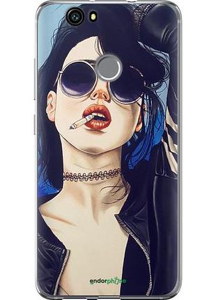 Чехол на huawei nova девушка на стиле "4151u-439-10746"