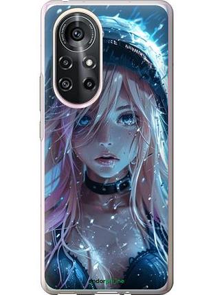 Чехол на huawei nova 8 pro аниме-дива под дождем "6120u-2246-10746"