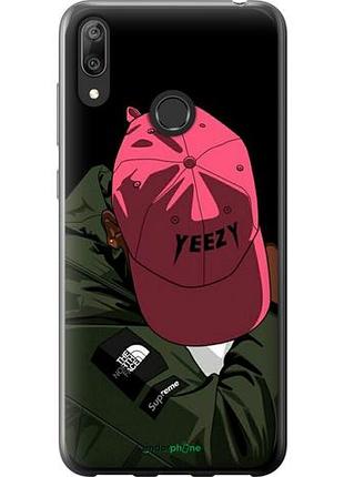 Чехол на huawei y7 2019 logo de yeezy "3995u-1638-10746"
