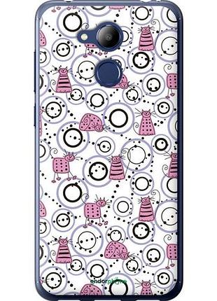 Чехол на huawei honor 6c pro смешные коты "907u-1358-10746"