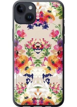 Чехол на iphone 14 plus цветочный узор "1083u-2645-10746"