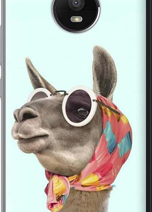 Чохол на motorola moto e4 plus модна лама "4479u-1000-10746"