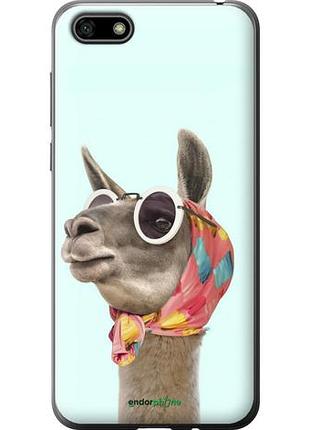 Чехол на huawei y5 2018 модная лама "4479u-1500-10746"