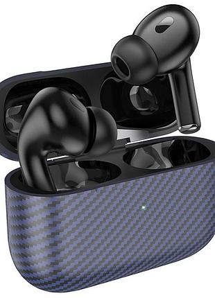 Наушники bluetooth беспроводные hoco ew47 plus вакуумные с микрофоном blue