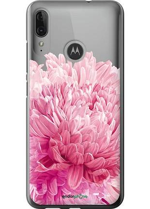 Чехол на motorola moto e6 plus хризантема "4666u-1780-10746"