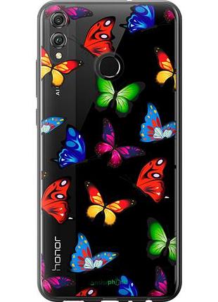 Чехол на huawei honor 8x красочные мотыльки "4761u-1596-10746"